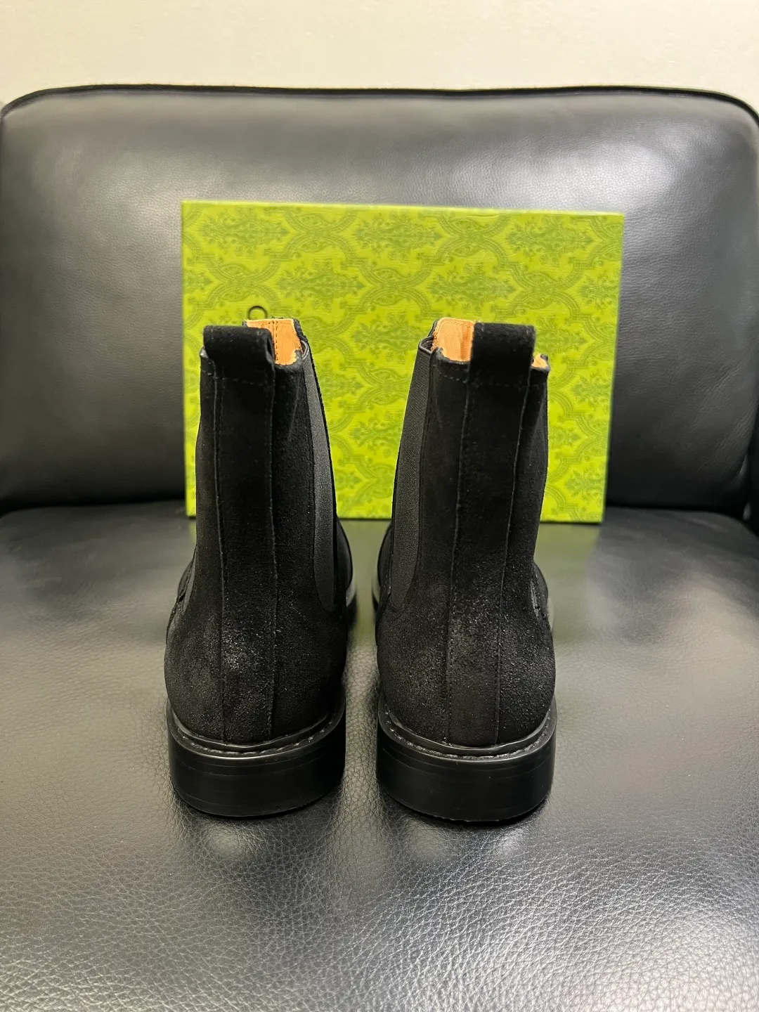 Men's shoes 💰900 Gucci High-quality top crafts Gucci Leather shoes and boots high-top series counter synchronization Original factory configuration, original cowhide imported from Italy, imported water-dyed cow lining, soles: original factory special supply original sole super comfortable, original factory and single goods High quality, welcome to compare and synchronization at the counter, code number 39-44 (customized 45)
